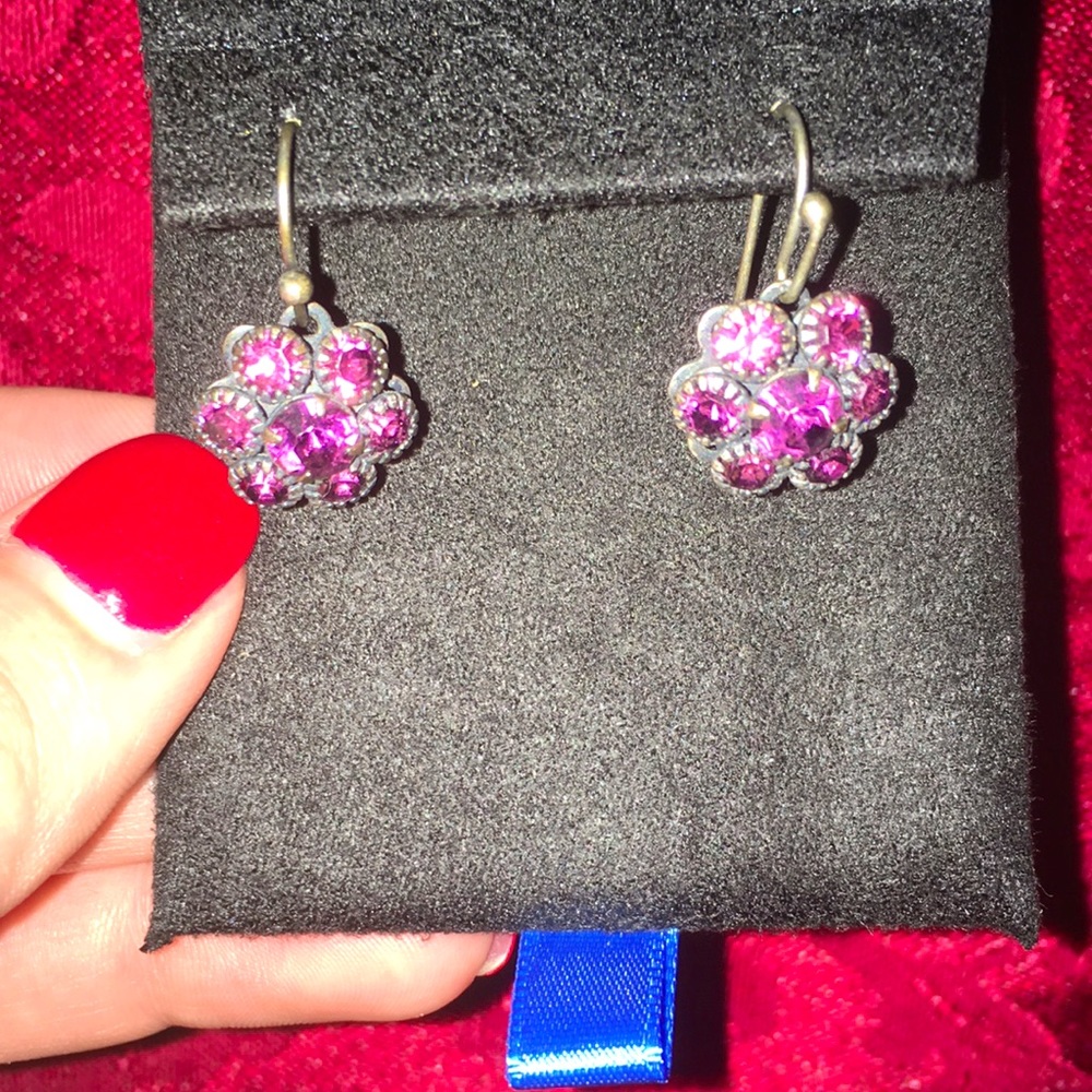 Purple Flower Earrings (BOGO FREE Earrings)